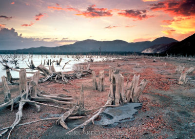 Atardecer orilla del Lago Enriquillo, circa 1997 - Ricardo Briones